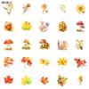 10 30 50Pcs Cartoon Fallen Leaves Stickers Autumn Plants Diy Phone Laptop Guitar Travel Luggage Skateboard Toys Graffiti Sticker