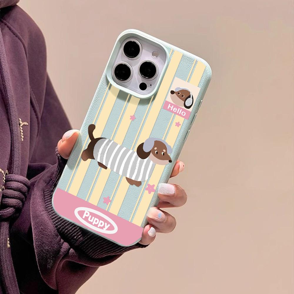 Pouzdro na telefon pro iPhone 11 13 16 Pro Max iPhone XR XS Max 14 15 Pro Max 12 13 Pro Max 16 Plus 13 Pro 14 Pro Cartoon Painted Macaron Colors