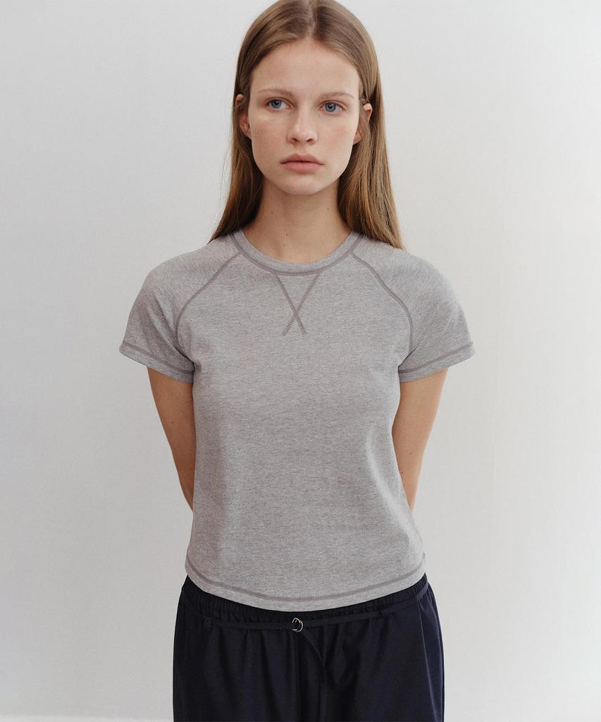 Palo Raglan V-Gusset T Shirt Gray