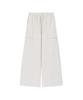 MIDNLOW Cut Line Wide Banding Pants(Ivory)