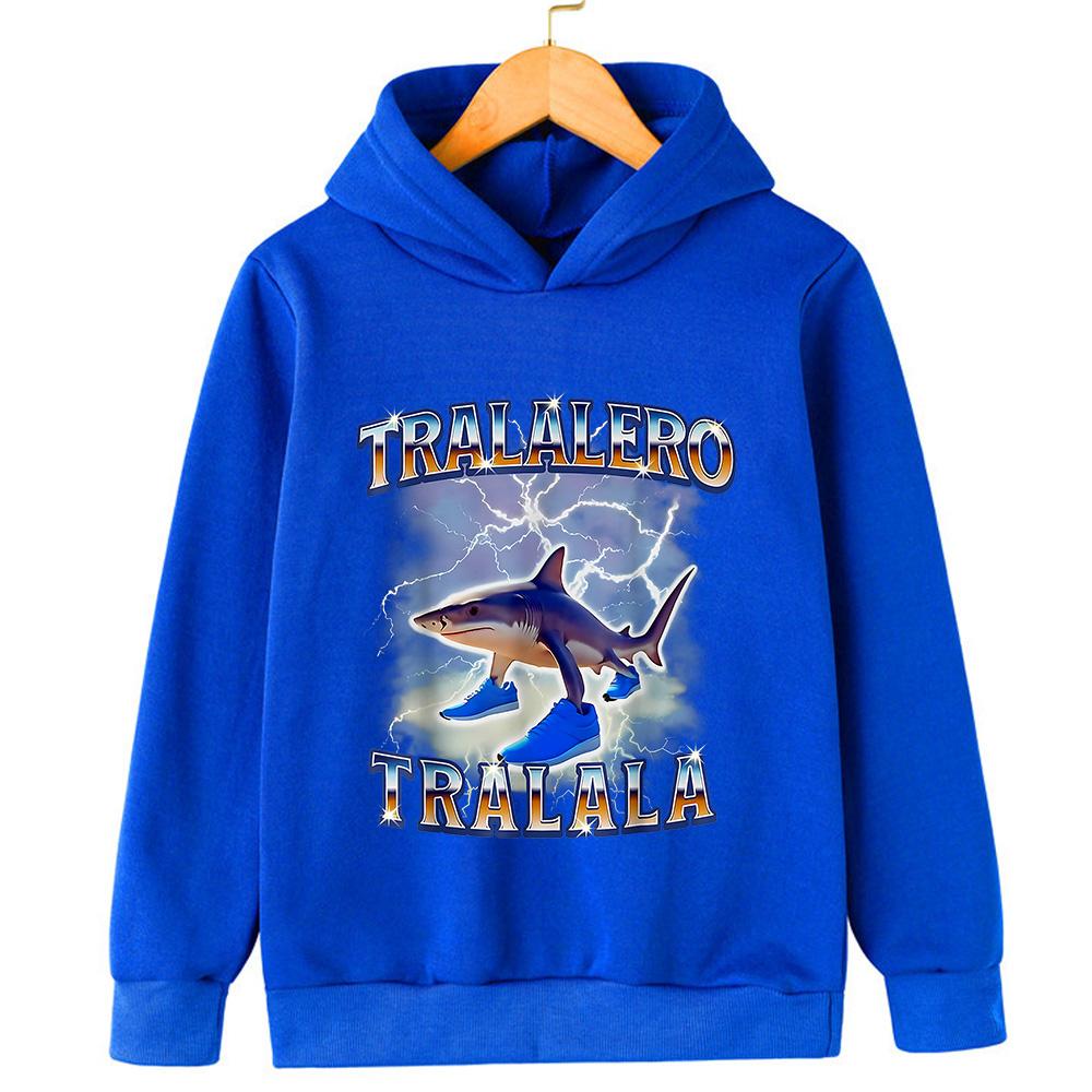 Italian Brainrot Character 2d Children's Hooded Sweatshirt Autumn and Winter Warm Boys and Girls Warm Sweatshirt Fun Ashionable