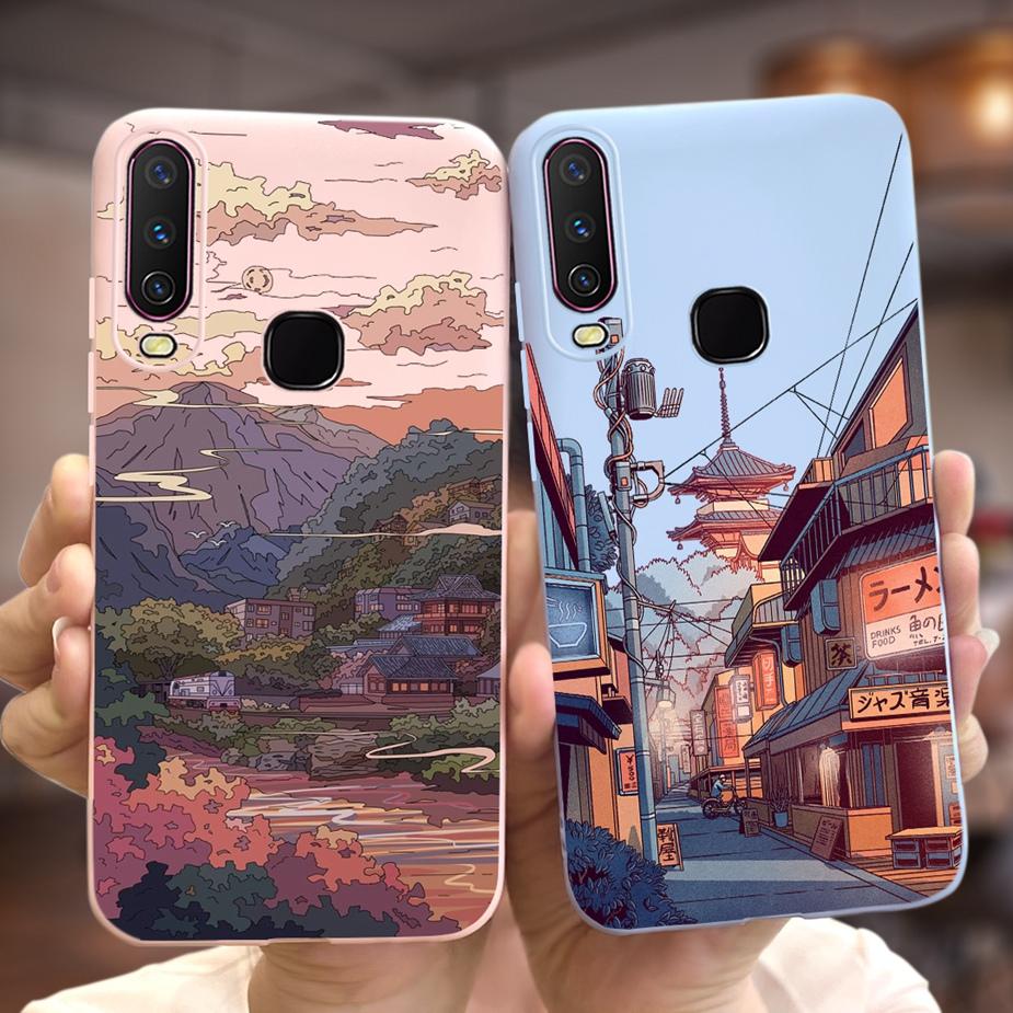 For Vivo Y12 Case Vivo Y15 Y17 1902 1904 Cute Fashion Cartoon Cover Soft Silicone Phone Case For Vivo Y15 Y 12 17 VivoY12 Fundas