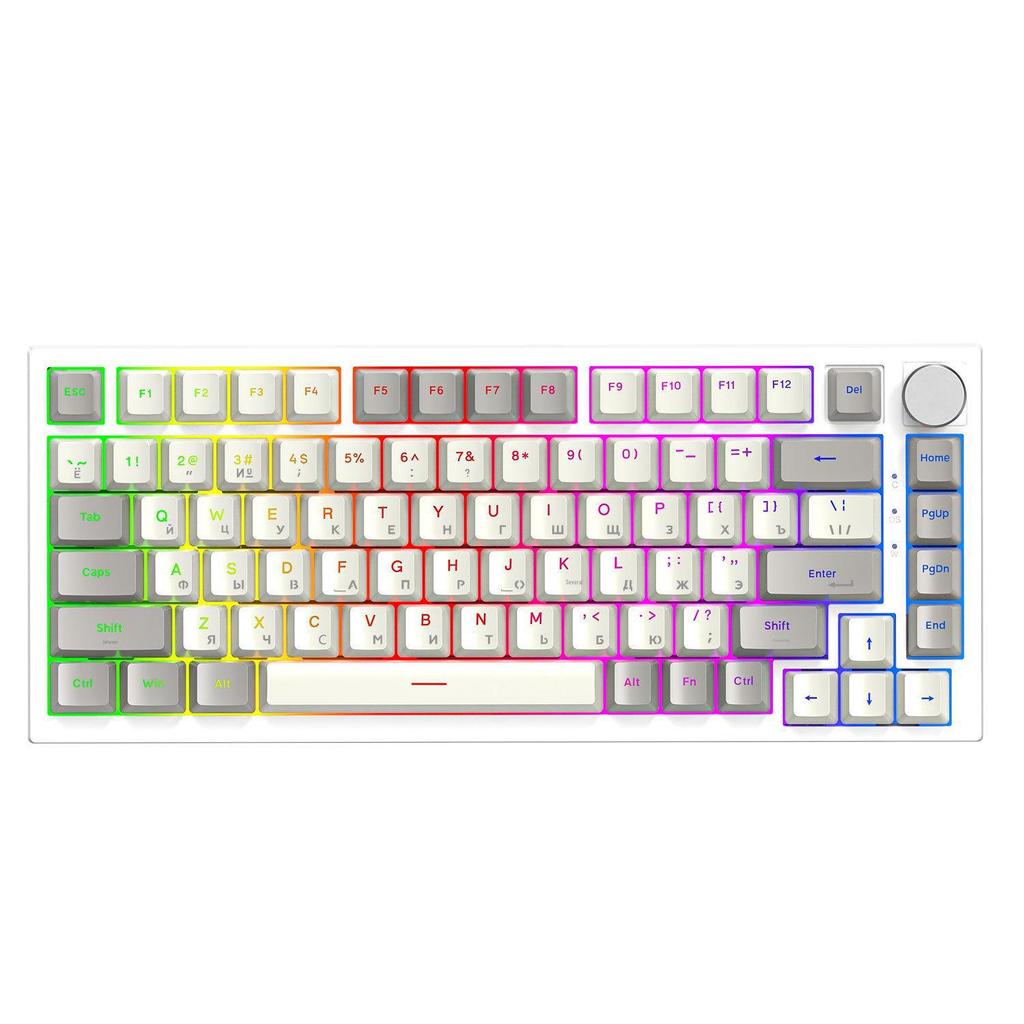 Mechanická klávesnice Attack Shark K85 s ruštinou: Magnetická osa, přizpůsobitelné RGB, nastavitelný zdvih kláves