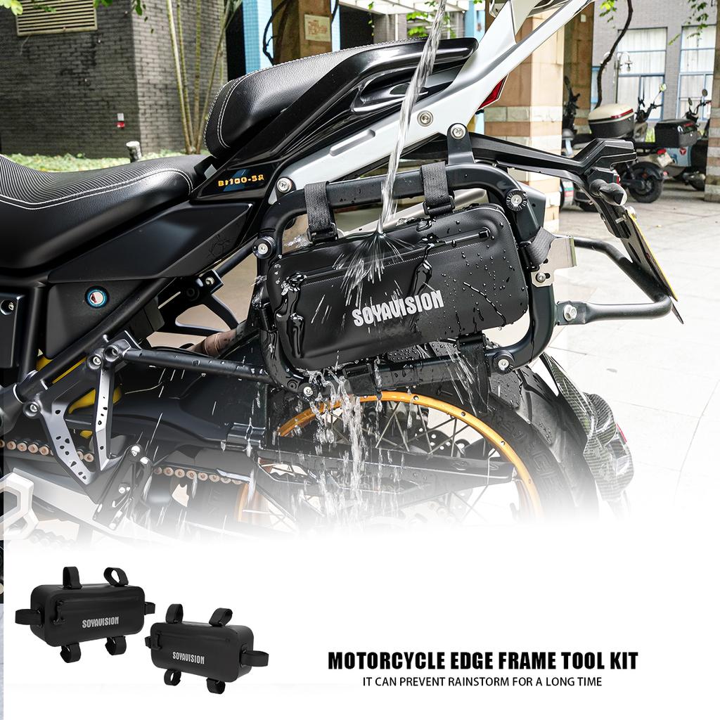 Waterproof Motorcycle Side Frame Bag Hanging Tool Storage Bumper Frame Package Repair Tool Placement Motor Accessories