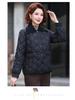 Petite Stylish Cotton Jacket for Middle-Aged Women, Autumn/Winter Short Coat, Warm Lightweight Outerwear for Elderly Women
