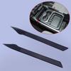1 Pair Car Center Console Armrest Box Ide Panel Strip Cover Trim Fit for Dodge Ram 1500     2018 Carbon Fiber