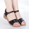 New Summer Women Sandals Open Toe Beach Shoes Female Wedges Shoes Comfortable Women's Flat Sandals Soft Soles Mom's Shoes