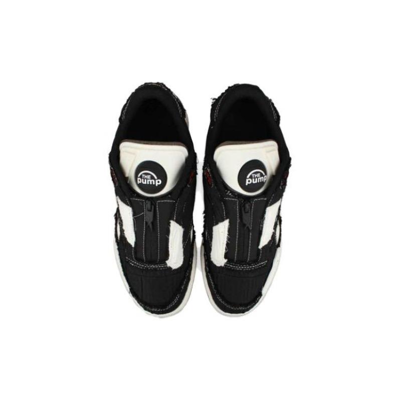 Reebok × Market Club C 85 PUMP Cano Baixo Bico Arredondado Conforto Casual Tênis de Skate Unissex Preto 100069831
