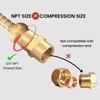 Brass Brass Coupling 1/4" 1/8" 3/8" 1/8" Pipe Fitting Coupler NPT Female Coupling  Air Hose System