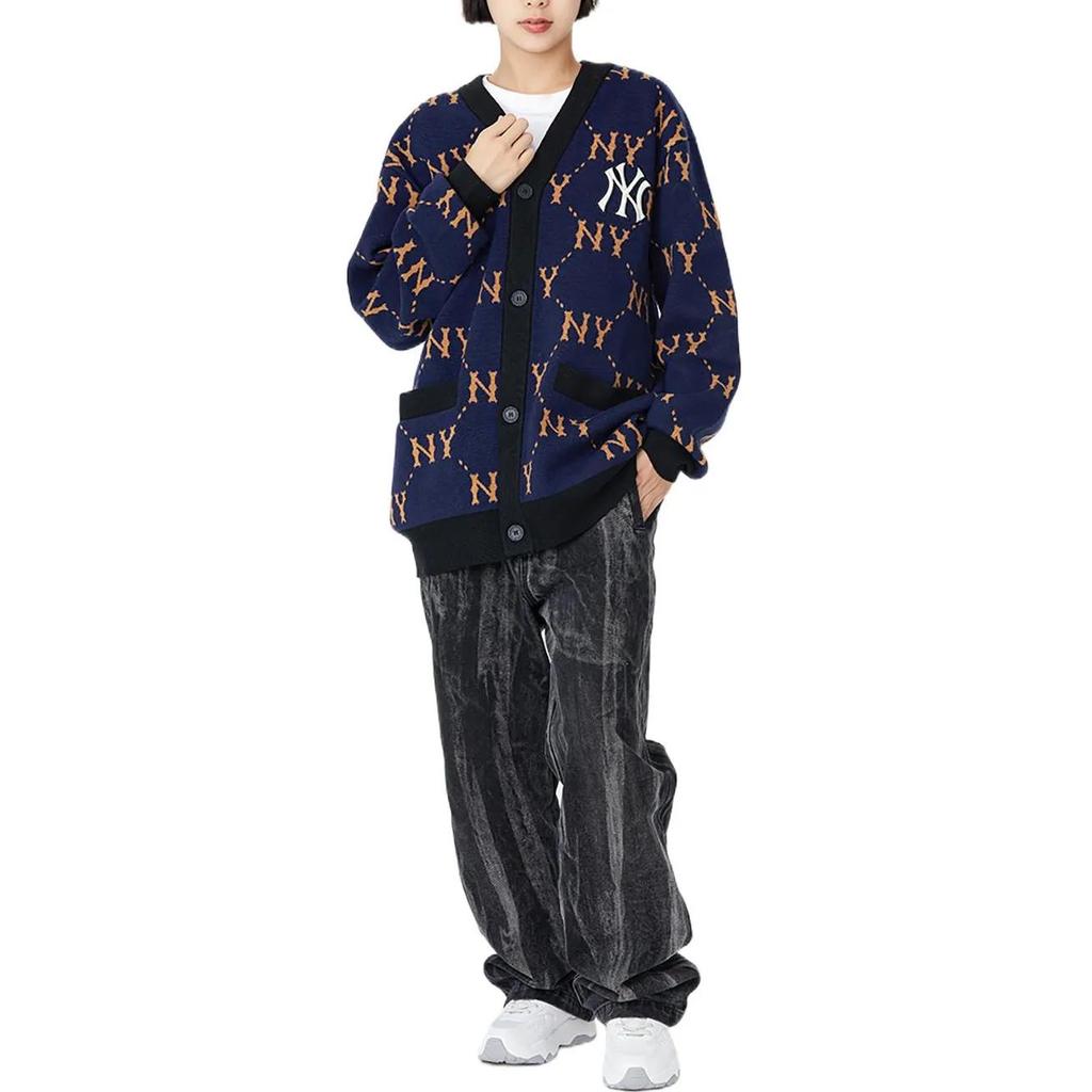 MLB FW22 Knitwear Unisex Navy Blue (Unisex) Sweaters 3AKCM0224 50NYS