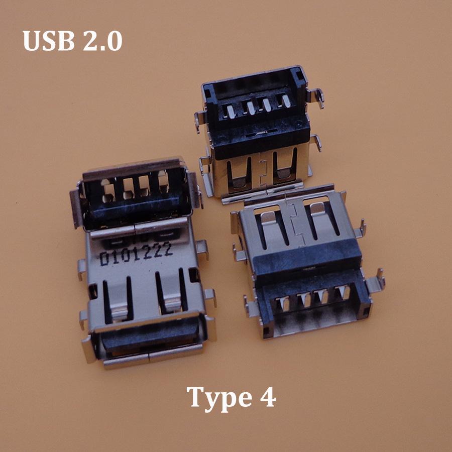 10PCS For Acer ASUS Lenovo Dell Notebook Maintenance Accessories USB 2.0 /3.0 Female Jack Right Angle Connector