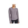 Under Armour Infused Meridian Crew Long Sleeve Solid Color Casual Sports Breathable Straight Fit Round Neck T-Shirt Women Tops 1360568-585