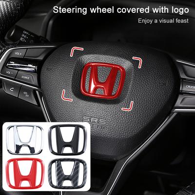 42*50MM Araba Direksiyon Simidi Orta Amblem Logo Etiketi Aksesuarları CRV HRV Civic Accord Fit Jazz City Odyssey için