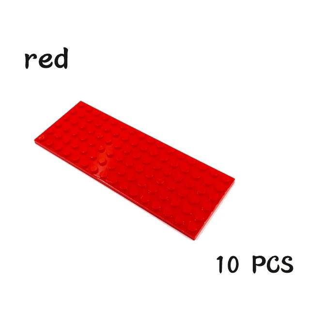 

Non-Toxic 10Pcs Diy Building Blocks Thin Figures Bricks 6X16 Dots Educational Creative Assembles Particles Size Compatible With 3027 Toys