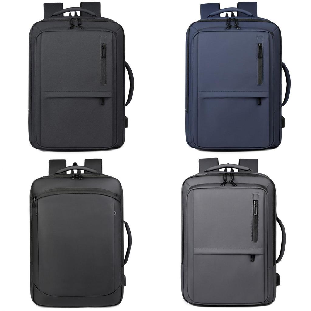 Business Travel Backpack With Usb Charging For Men Oxford Fabric Large Capacity