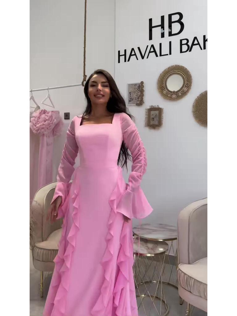 2025 Frühling Retro Elegantes Langarm Schlankheitskleid für Damen