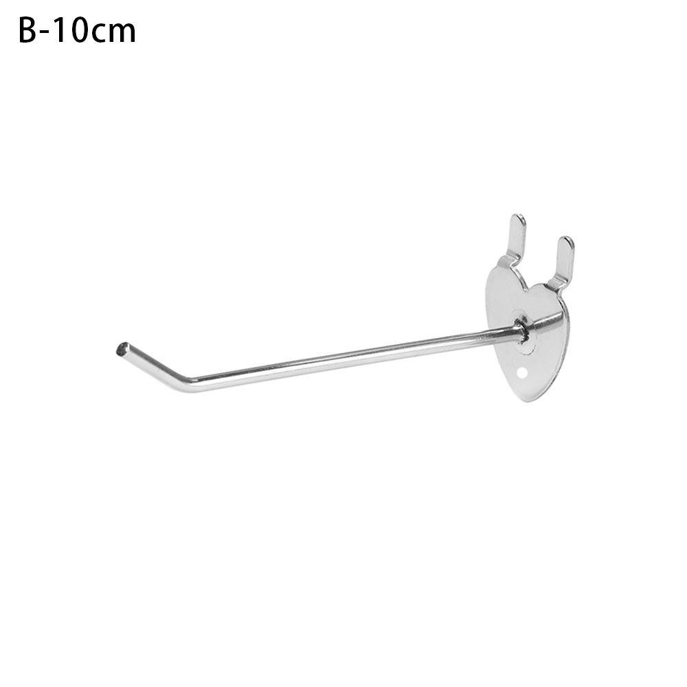 5Pcs Home Metal Hang Fits Perforated Panel Goods Shelf Storage Racks Retail Shop Peg Display Hooks
