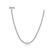 Men's Round Box Chain, Stainless Steel Chain Collar, Jewelry Gift Suitable for Both Men and Women