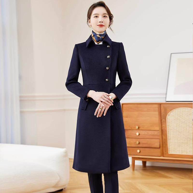 Woolen Winter Coat for Women - Office, Bank, Jewelry Store & Hotel Professional Wear