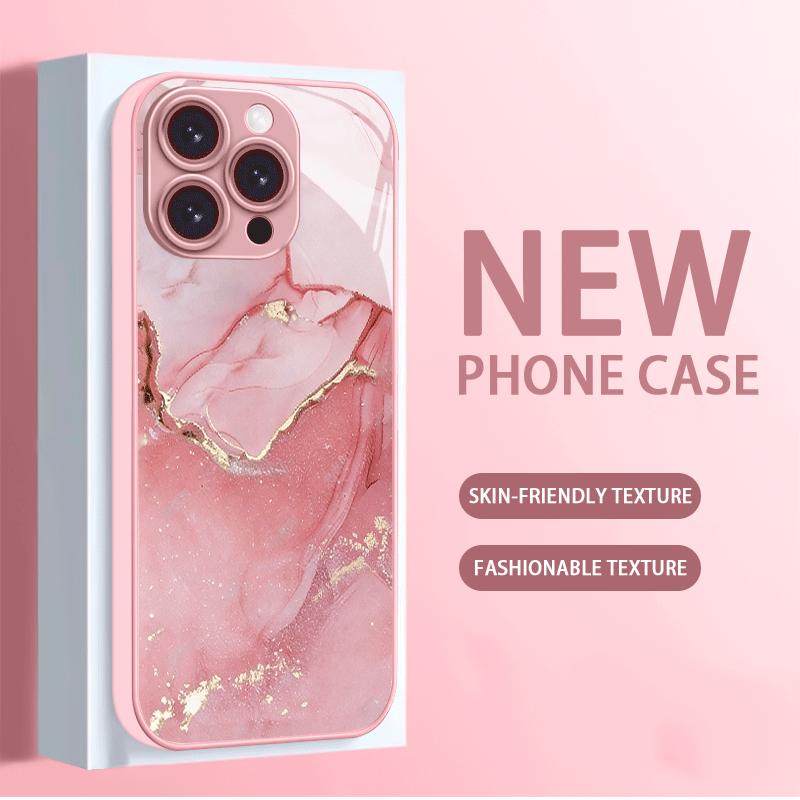 Colorata Custodia per Telefono in Vetro Galvanizzato Per iPhone 17 16 15 14 13 12 11 Pro Max Plus 16E 17Air Cover