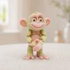 Healing Animal Decorative Figurine 3D Printed Articulated Monkey Figurine, Multi-Color Cartoon Model with Flexible Pose Movable Joints, Stress Relief