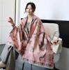 Yiwang Jiangnan Imitation Cashmere Jacquard Scarf - High-End Retro Shawl for Autumn/Winter