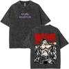 Camiseta Vintage Lavada De Anime Baki The Grappler Baki Hanma Para Hombre Y Mujer, Camisetas Retro De Manga Para Gimnasi 380