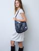 Sehr Leopard Light Satin Hobo Bag (Dark Grey)