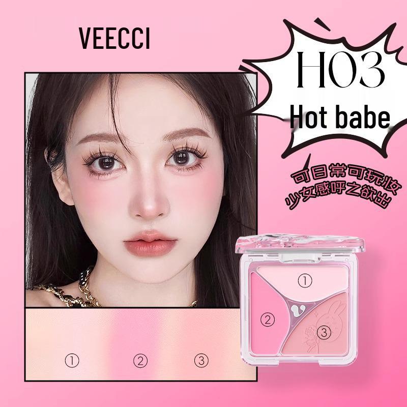 

VEECCI VEECCI Three-Color Pink Rabbit Mood Blush Trio for Women