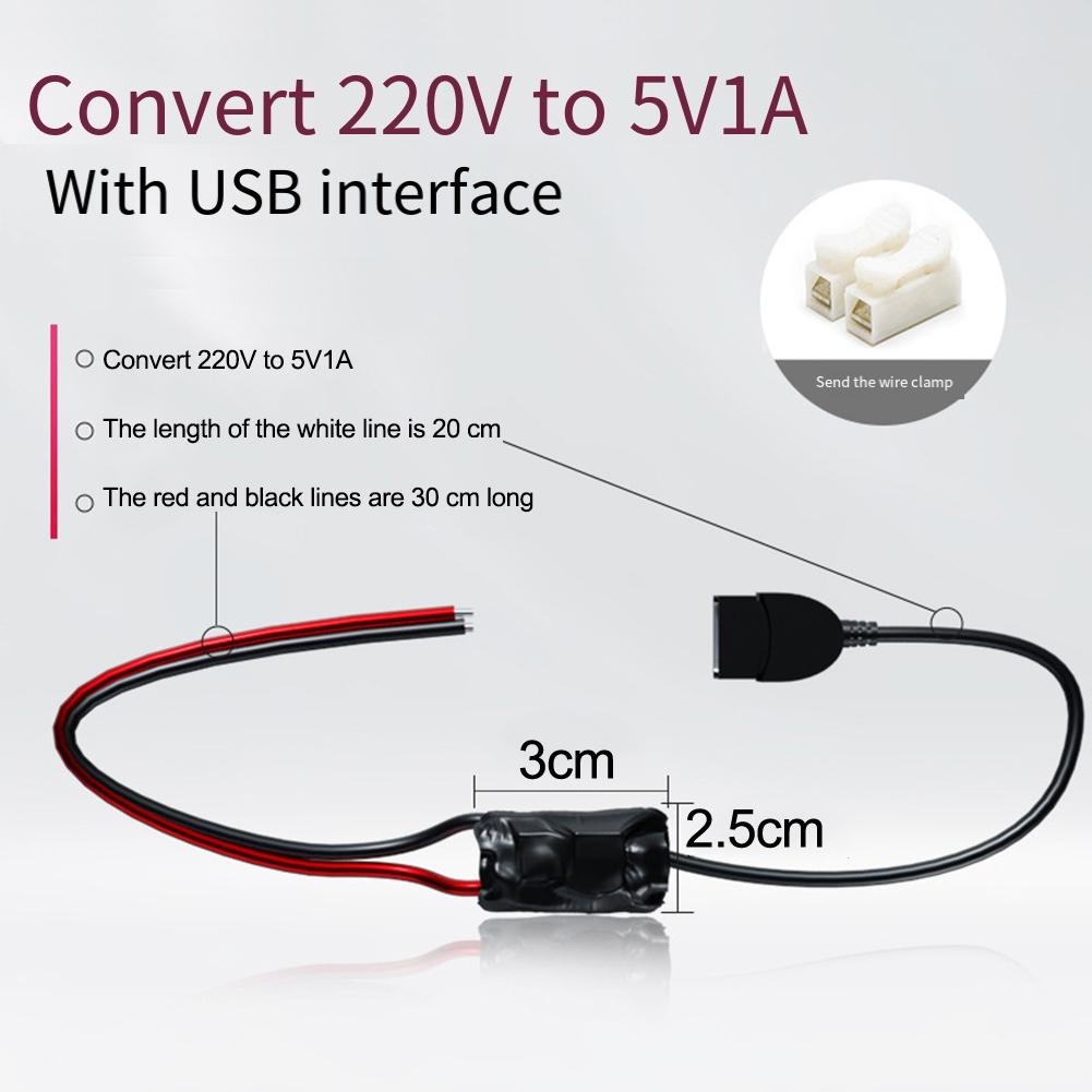 220V To 5V Transformer Wireless Camera Adapter Compact Size Convenient Use