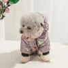 Hot selling pet clothing hooded cotton coat cat and dog clothes thickened warm pet clothes in autumn and winter