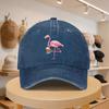 Herren Baseballkappe mit Flamingo-Bier-Grafik Modische Lässige Verstellbare Mütze für Frühling Herbst Ausflüge Reisen Strand Vaca