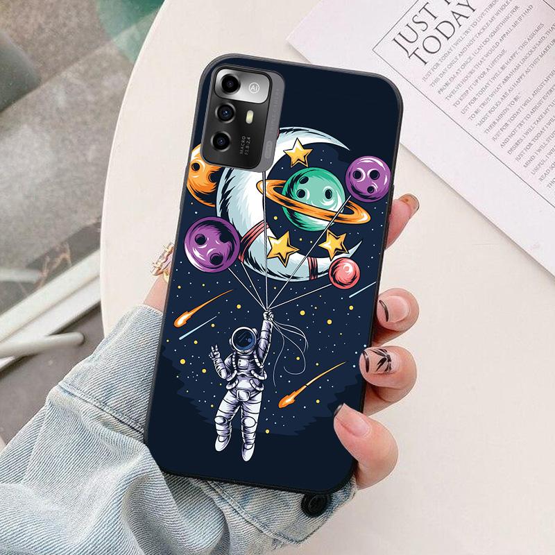 For ZTE Blade A72 5G Phone Case astronaut Animals Silicone Protection Back Cover For ZTE A72 5G A 72 7540N Funda Coque Protector