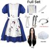 Anime Alice Princess Dress Maid Apron Dress Game Madness Alice Cosplay Costume For Women Girls Halloween Party