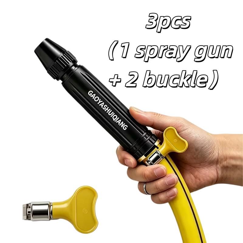 3pcs High-Pressure Water Gun Set – Pure Copper Leak-Proof Joint, Adjustable Nozzle, No Battery