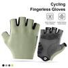 INBIKE Neue Fahrradhandschuhe Reflektierende Streifen Atmungsaktives Netz MTB Rennrad Handschuhe Gepolsterte Handfläche zum Radfahren Stoßdämpfung
