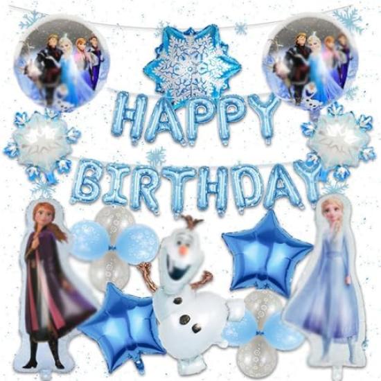 

[SENDENG] Замороженные украшения на день рождения, Замороженные шары, Шары на день рождения, Украшения с днем рождения, Мероприятия ко Дню защиты детей, Набор для украшения для девочек,