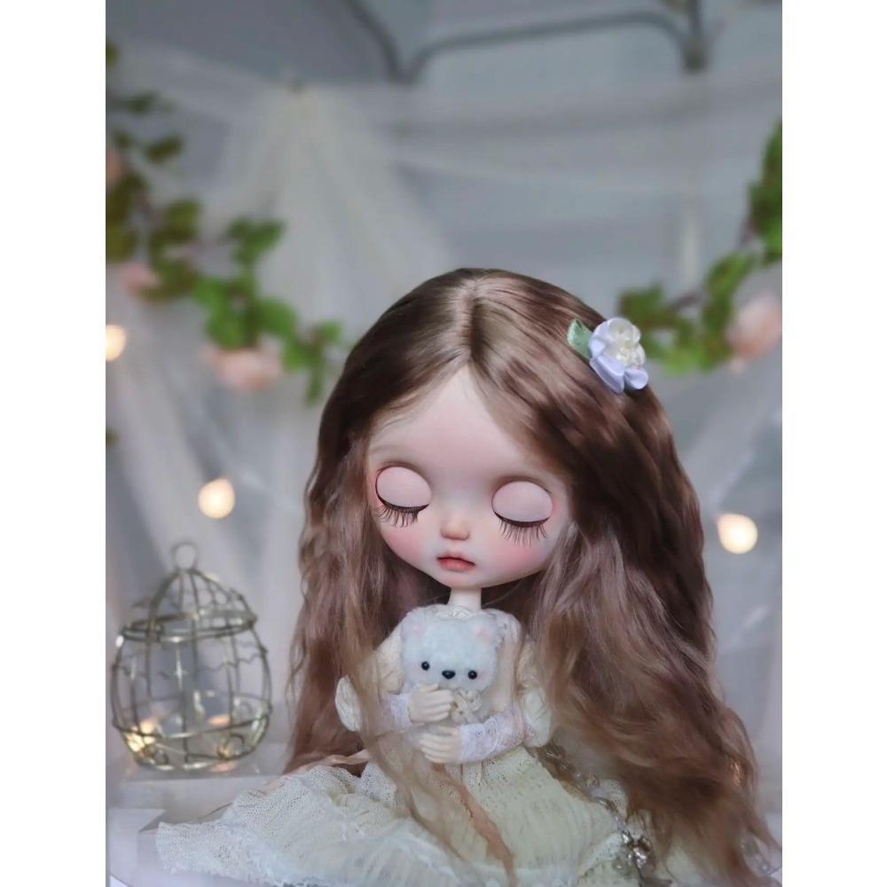 Doll Hair Pins Doll Accessories Big Head Bjd Doll Wig Clips Mini DIY Hair clips for Blythe doll Cotton Plush Doll Hair Pins