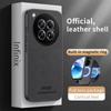 Leather Case for Infinix Zero 40 4G Car Magnetic Holder Full Camera Silicone Protection Phone Cover InfinixZero40 4G X6860 Shell