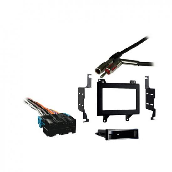 Fits GMC Jimmy 1995-1997 Double DIN Aftermarket Harness Radio tall Dash Kit