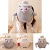 Cute Dark Cat Plush Toy For Halloween Gift 20cm Height