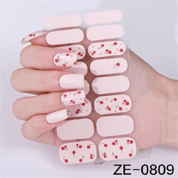 Gels Nail Sticker French Tip Nails Polish Strips Manicures Sticker Waterproof Gels Nail Wraps Gels Nail Strips