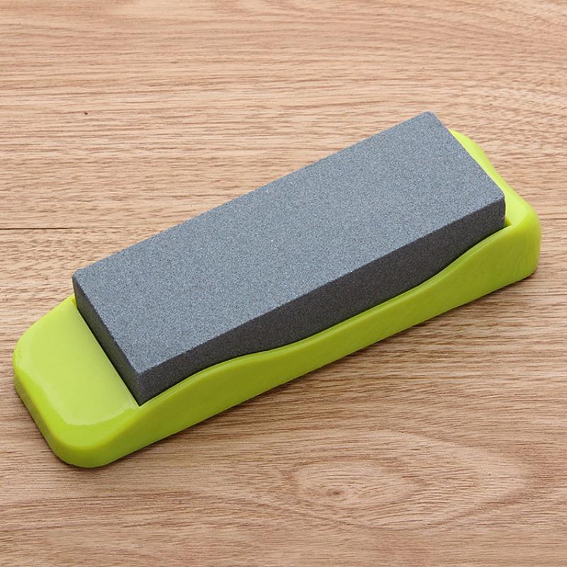 1pc Small Household Kitchen Knife Sharpener, High-Hardness Whetstone For Cutting Kitchen Knives, Fine And Coarse Grinding one-size