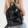2025 New Backpack Female Punk Style Cross Female Backpack Large Capacity Women's Casual Bag Rivet Backpack Tide