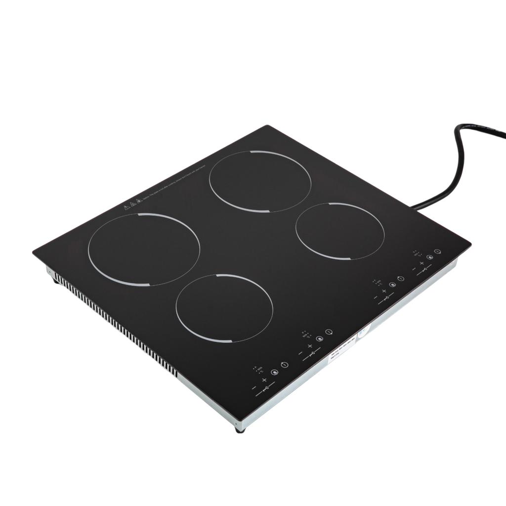 4 Burner Electric Cooktop 110v 24 Inch Electric Stove Countertop & Built-in, Plug-in Electric Cooktop with 9 Power Levels,3000W