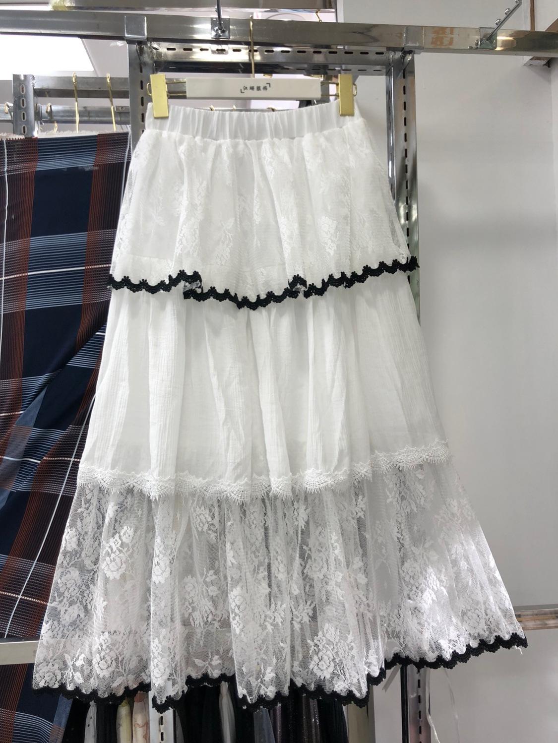 

Юбка-торт из жаккарда, женская, весна 2025, новая французская юбка-драпировка с эластичной талией one size fits all