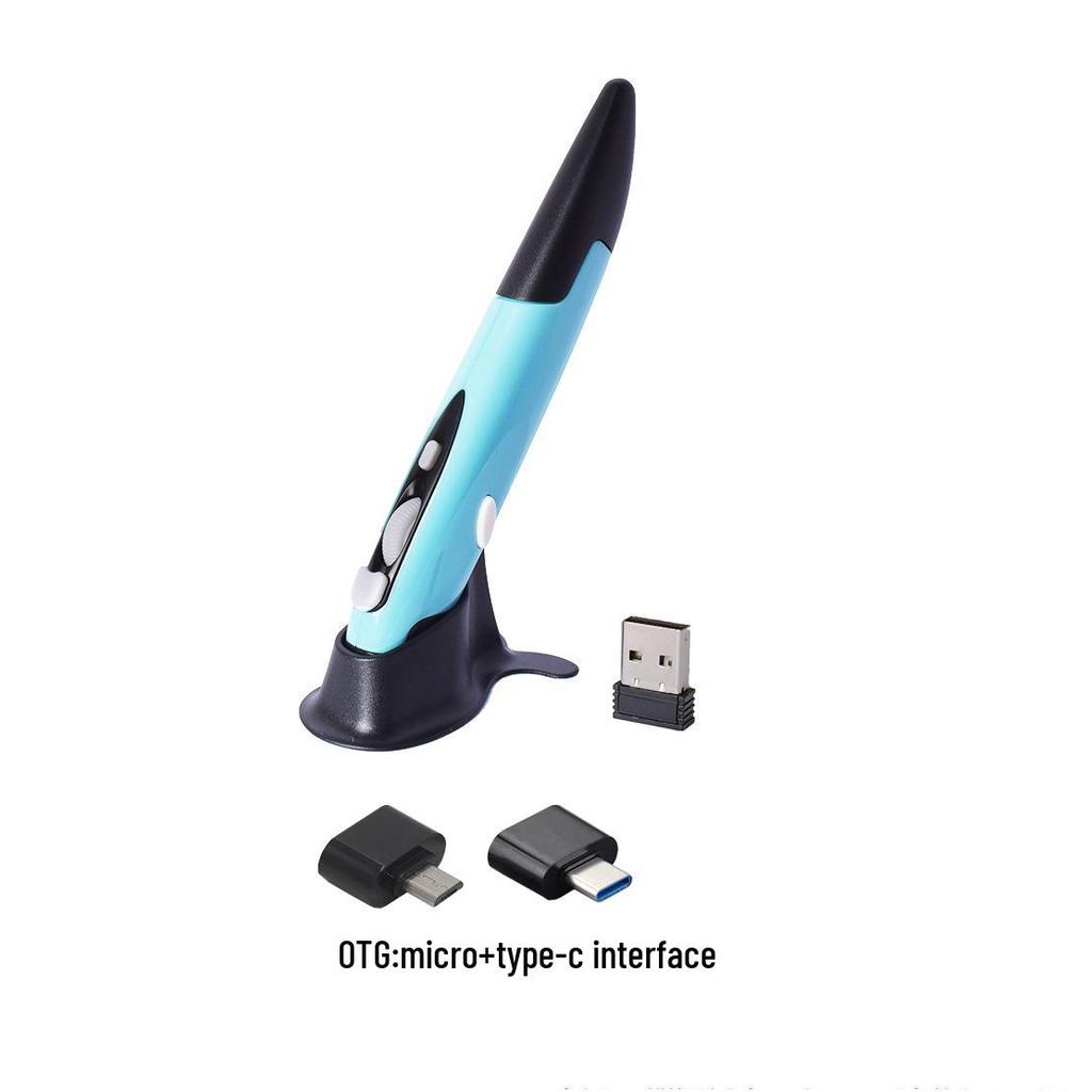 2.4G Wireless Pen-Style Mouse - Personalized Vertical Design for Drawing and Handwriting