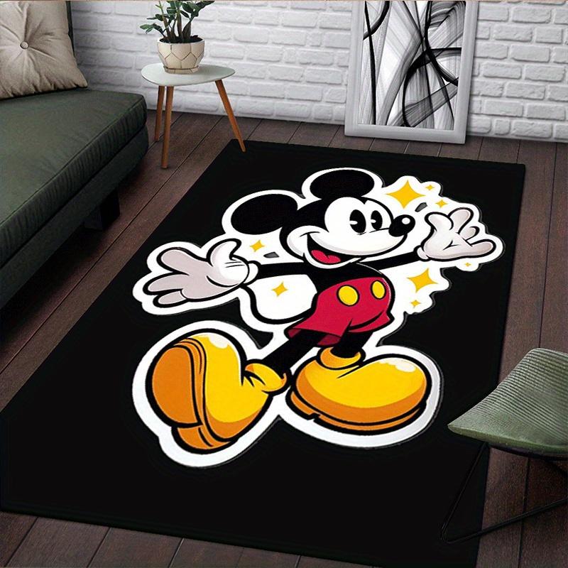 1pc Mickey Pattern Area Rug Soft Flannel Floor Mat for Living Room,Office,Bedroom and Carpet