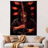 Kokushibo Demon Slayer Anime Wall Tapestry Upper Rank One Red Eyes Katana Dark Decor for Boys Bedroom Game Room Gift