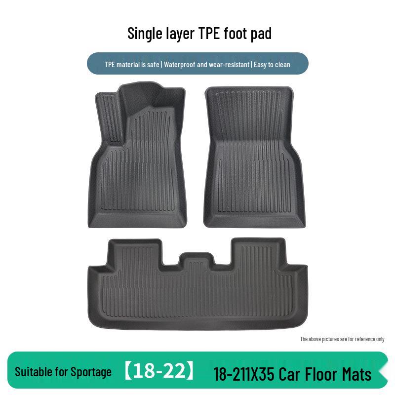 TPE Anti-Slip Car Floor Mats for Kia Sportage 2018-2022, IX35 2018-2021 Models